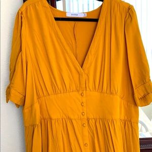 Vintage inspired golden dress